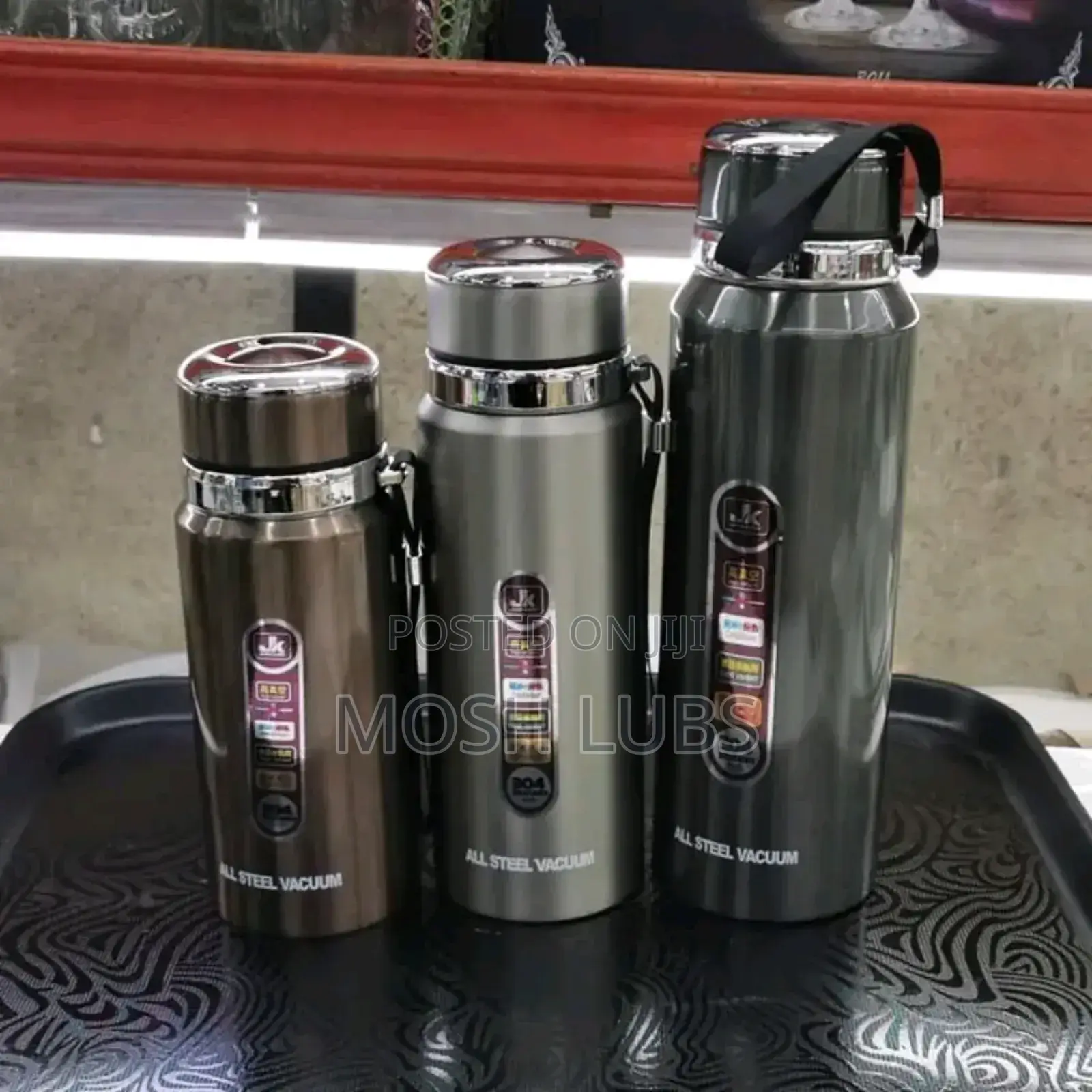 Double Wall Vaccum Flask ~Stainless