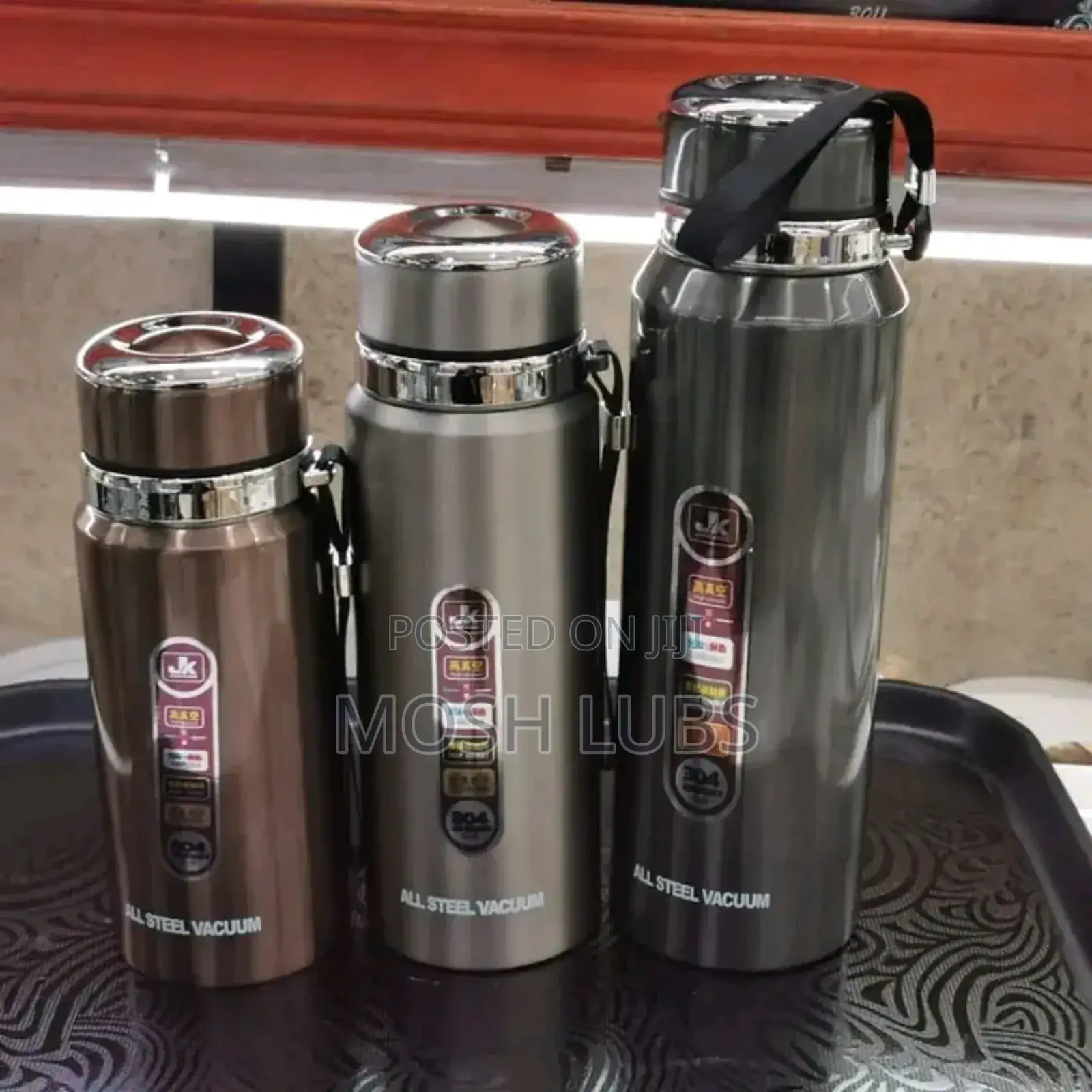 Double Wall Vaccum Flask ~Stainless