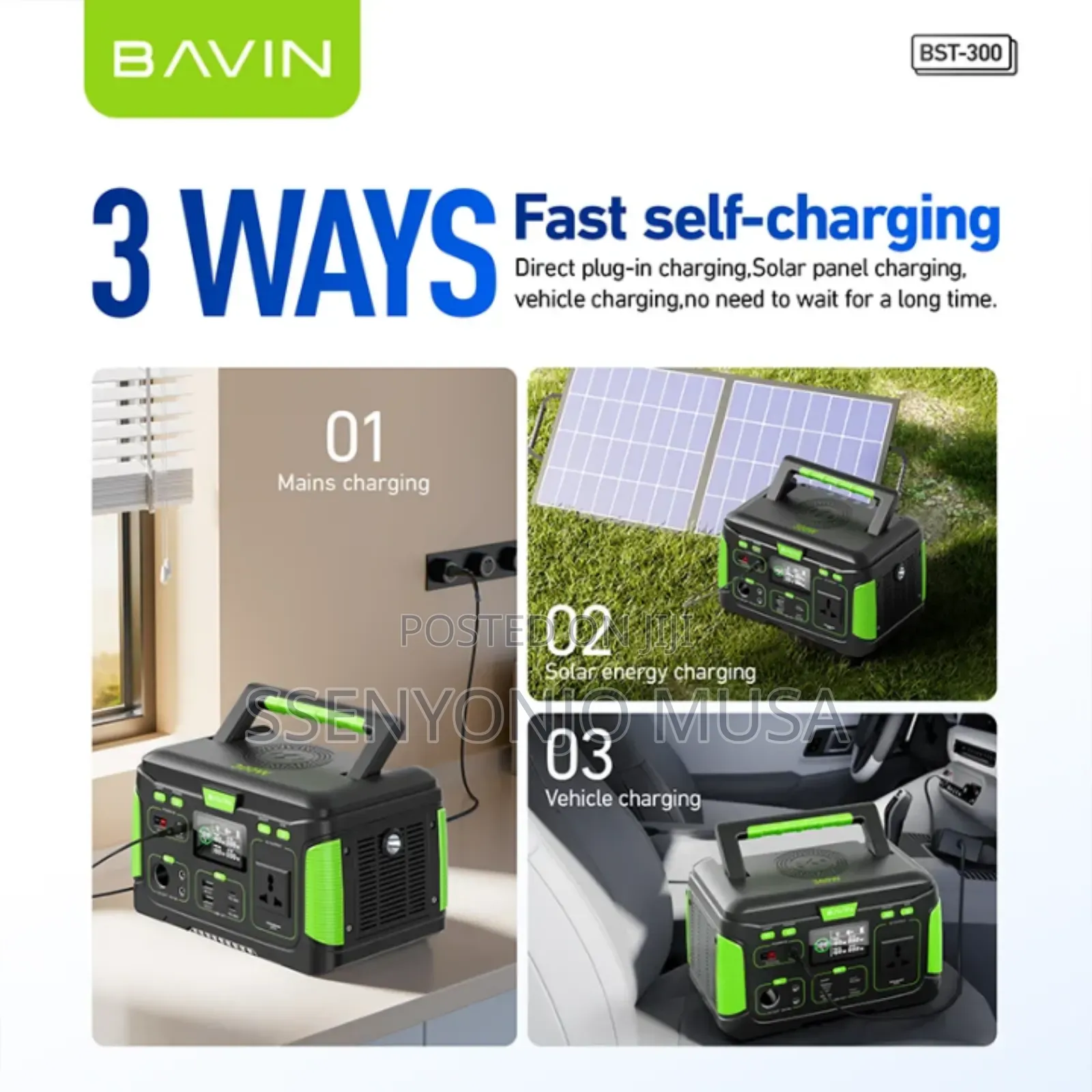 Bavin BST 300 Portable Power Station 72800mah – Outdoor Power Bank