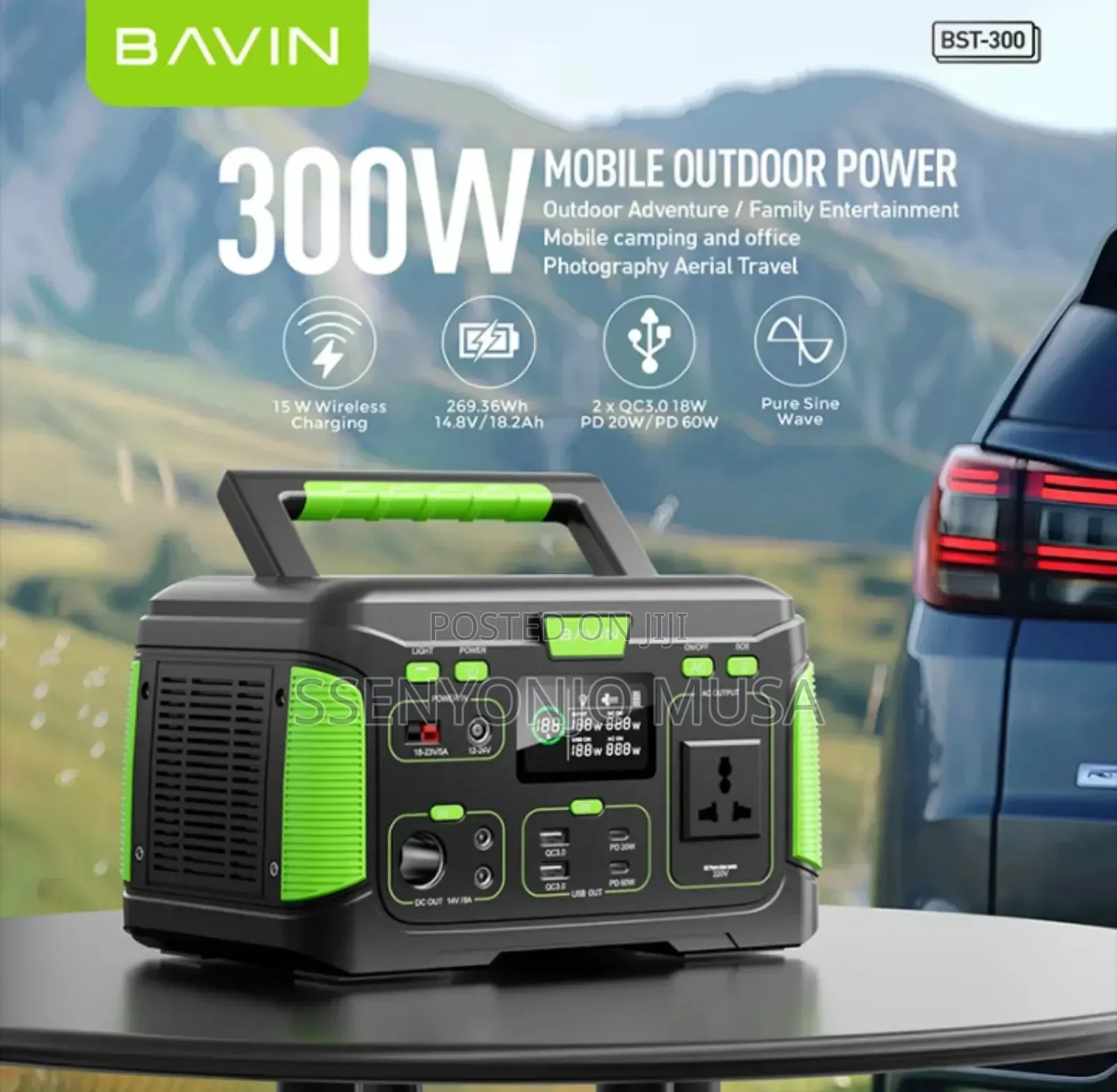 Bavin BST 300 Portable Power Station 72800mah – Outdoor Power Bank