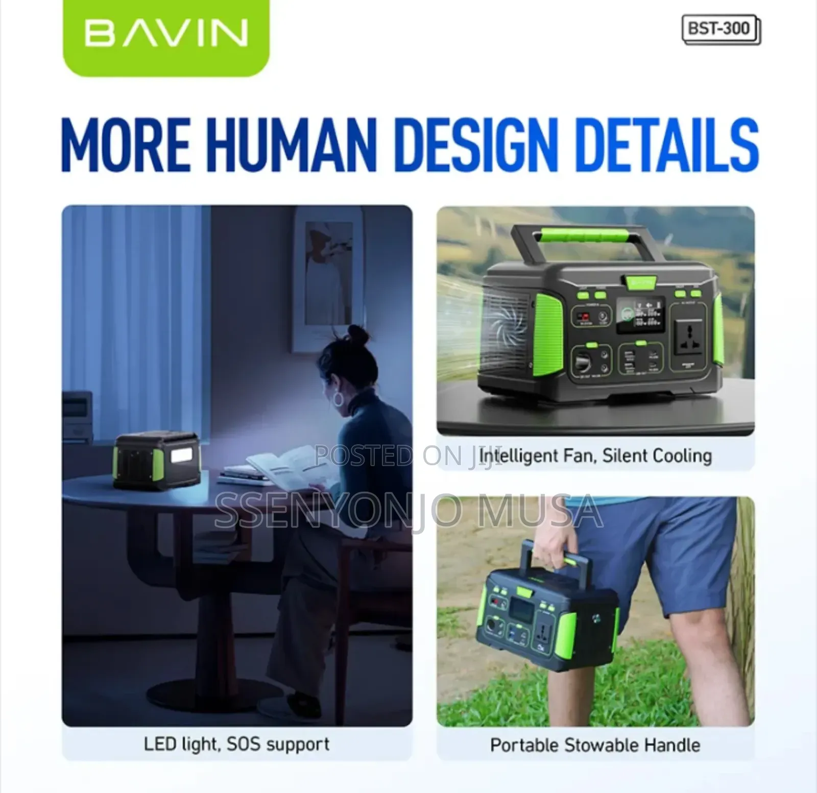 Bavin BST 300 Portable Power Station 72800mah – Outdoor Power Bank