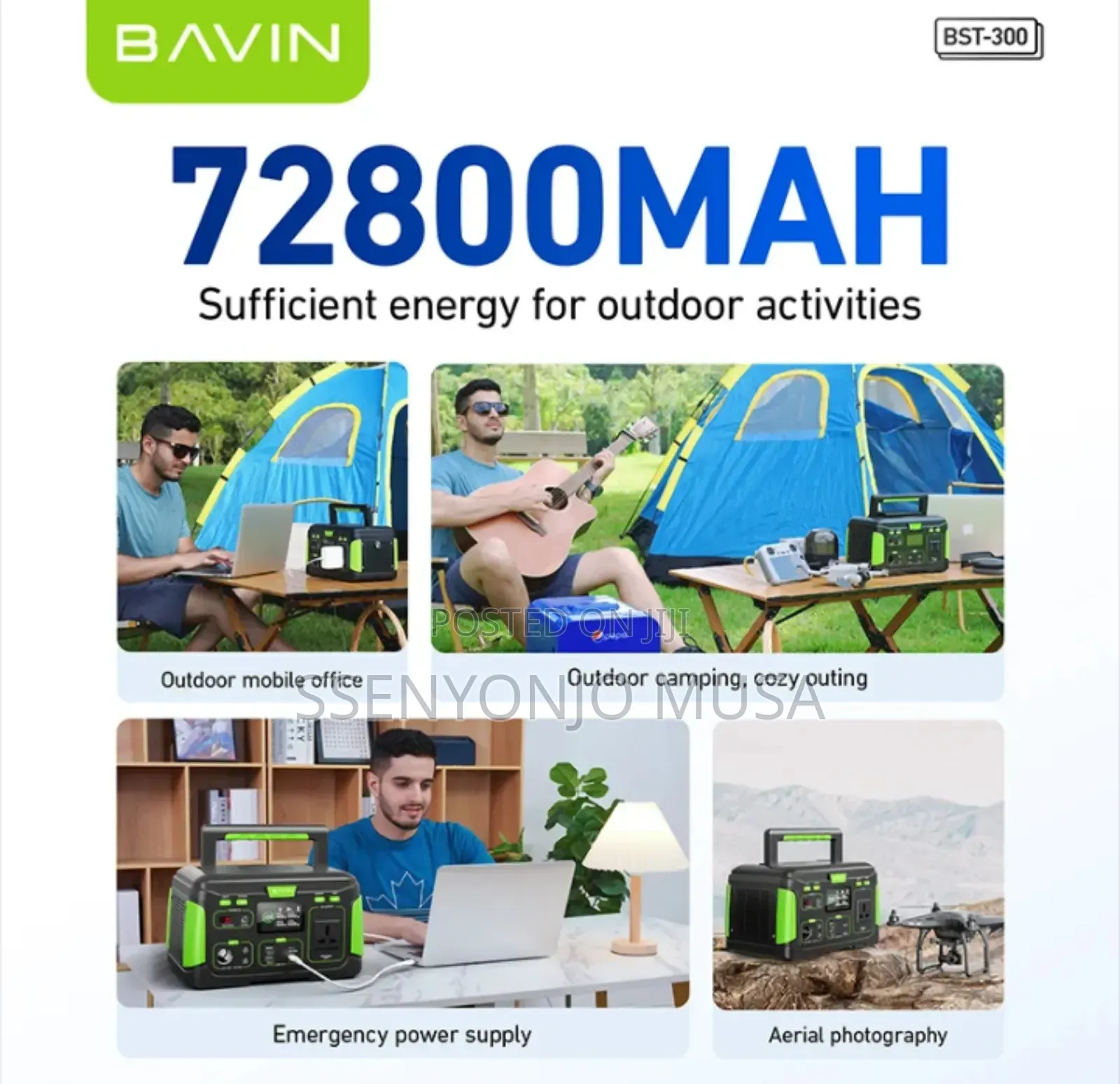 Bavin BST 300 Portable Power Station 72800mah – Outdoor Power Bank
