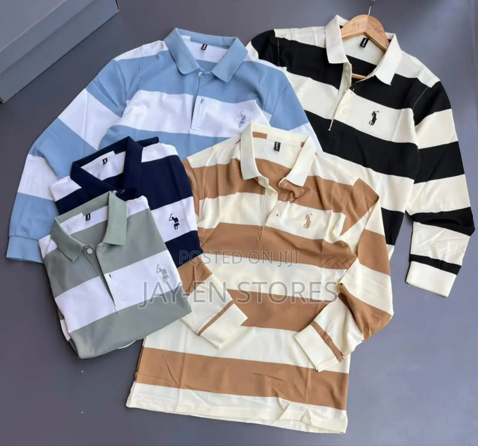 Long Sleeved Colored Stripped Tshirts