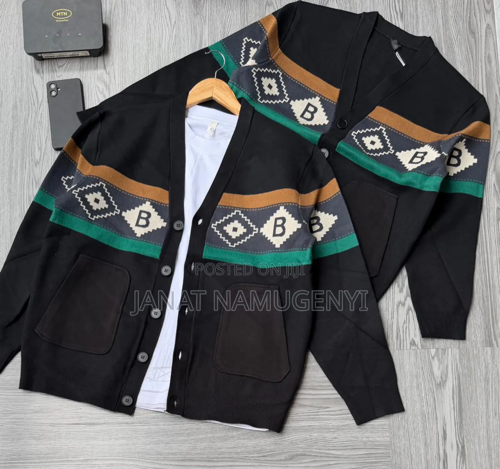 Buttoned Designed Unisex Sweaters Available