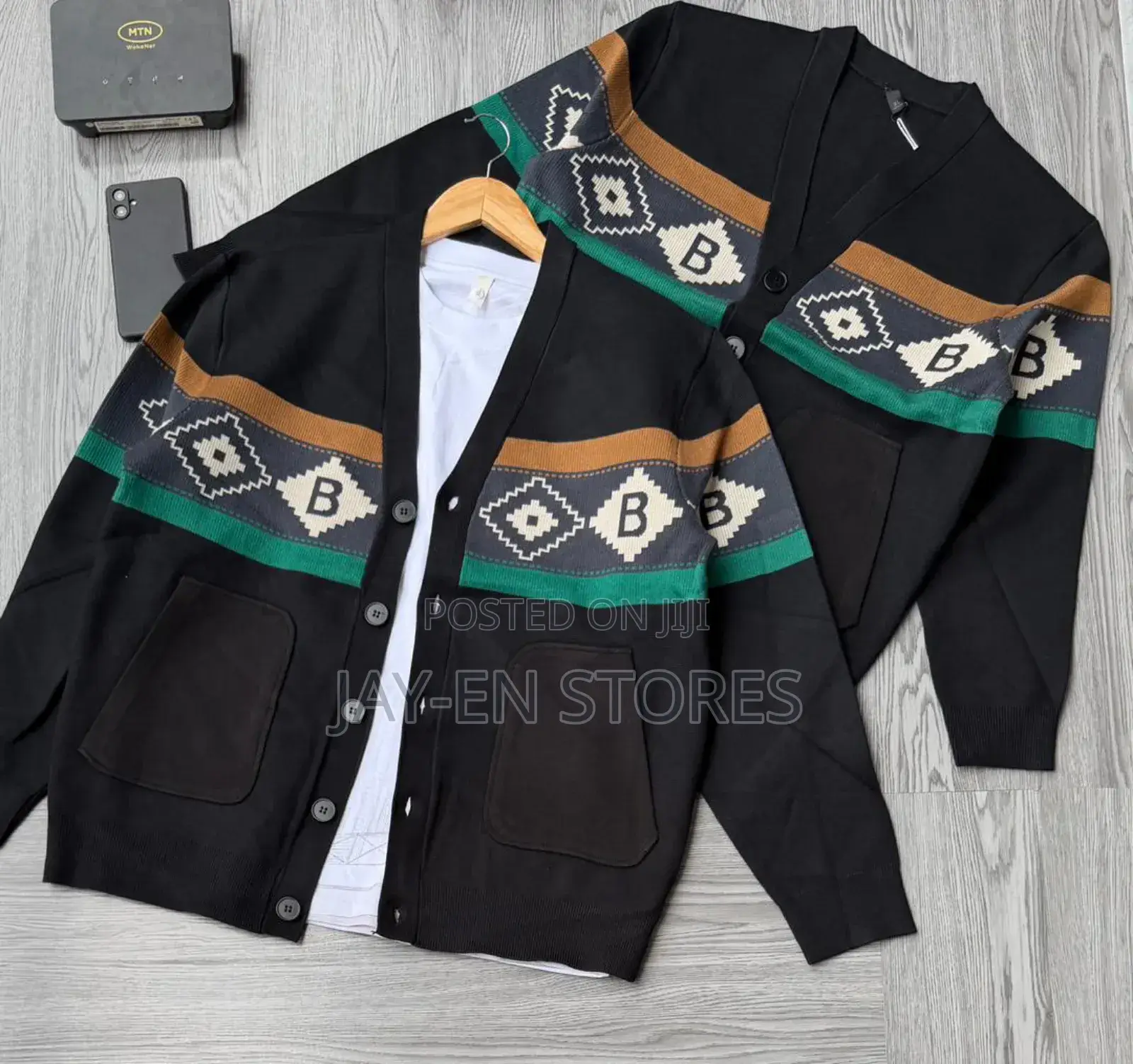 Buttoned Designed Unisex Sweaters Available