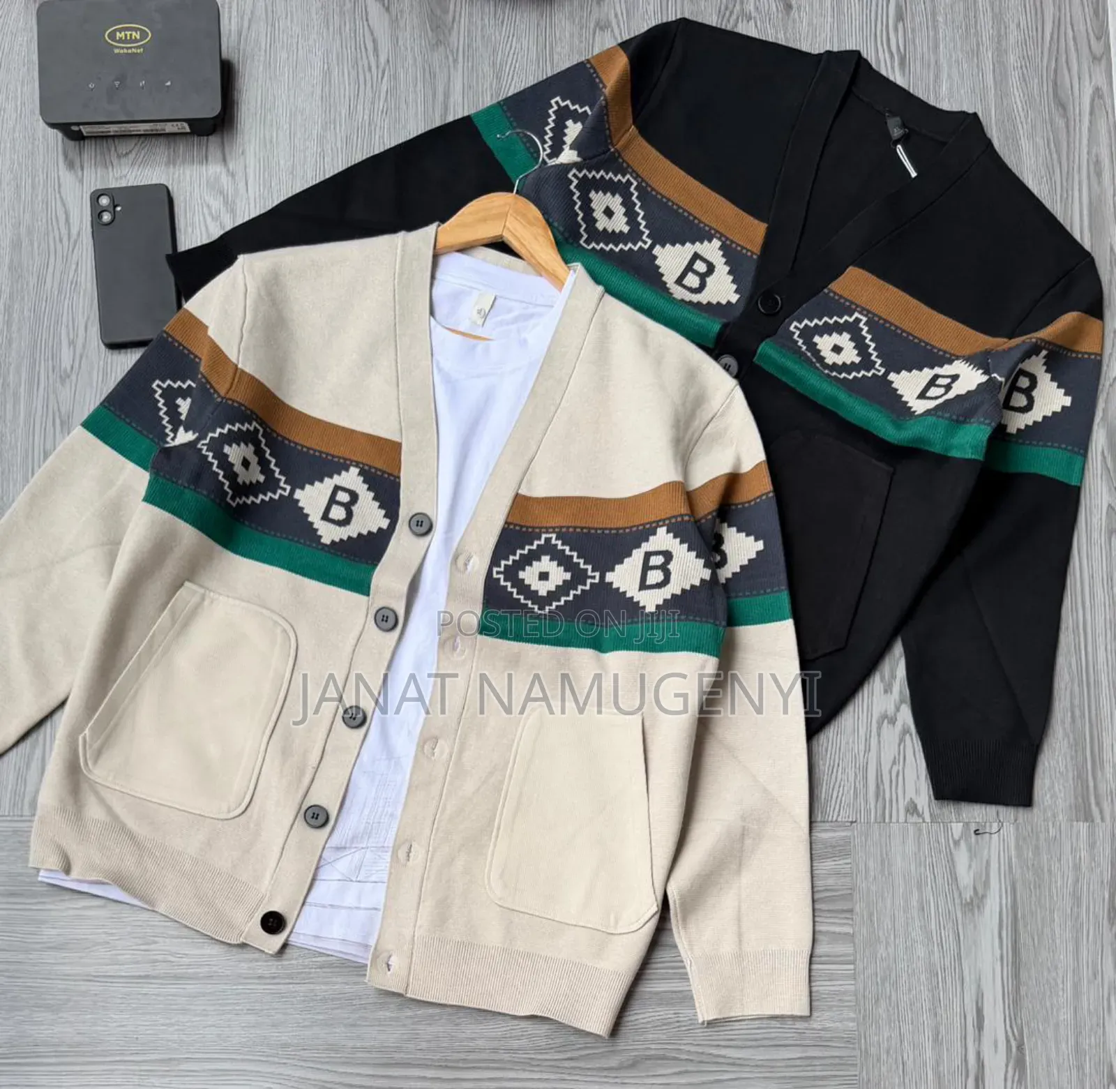 Buttoned Designed Unisex Sweaters Available