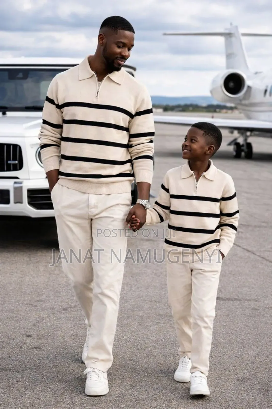 Big Striped Zipped Sweaters