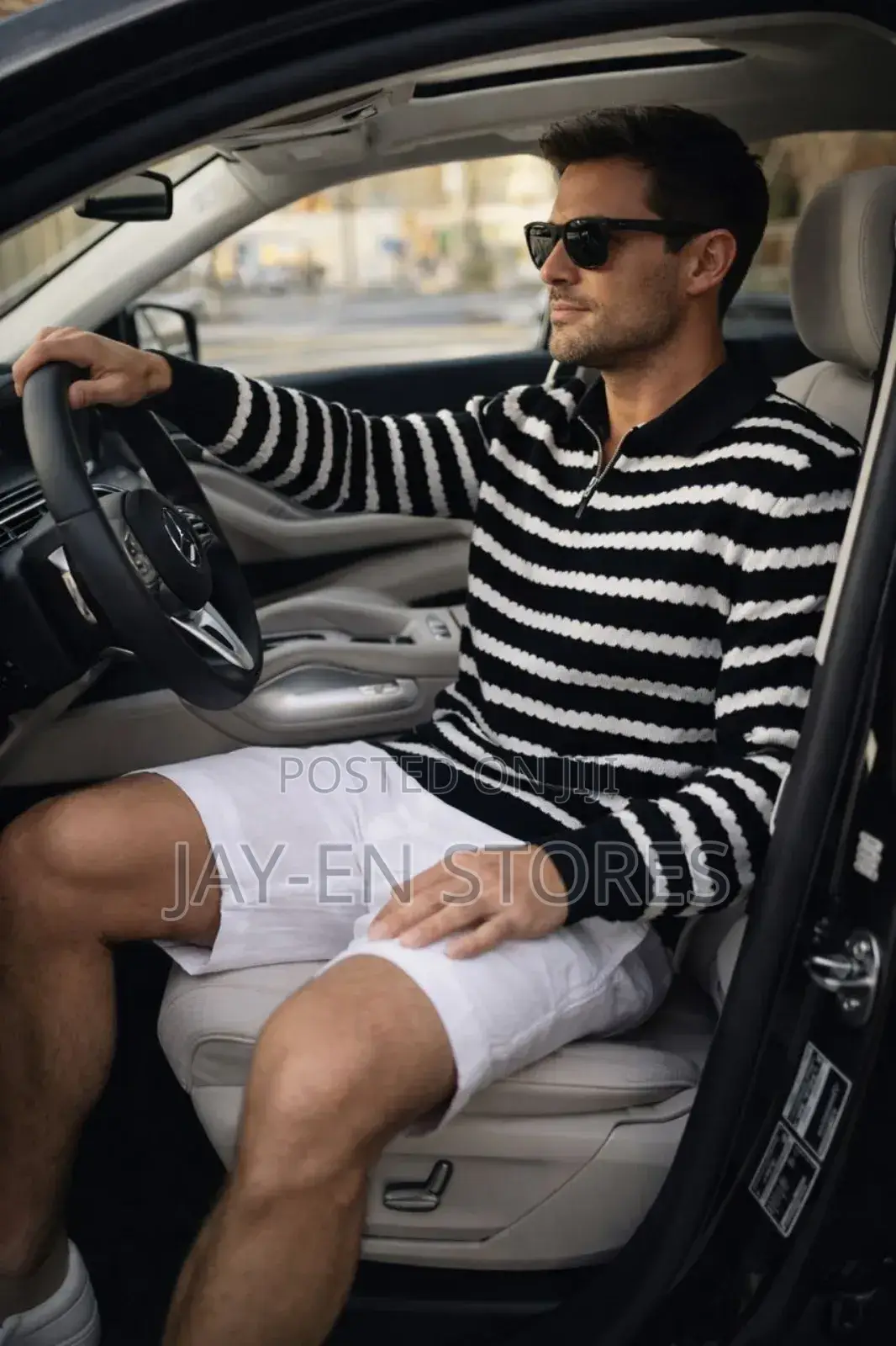 Small Striped Zipped Sweaters
