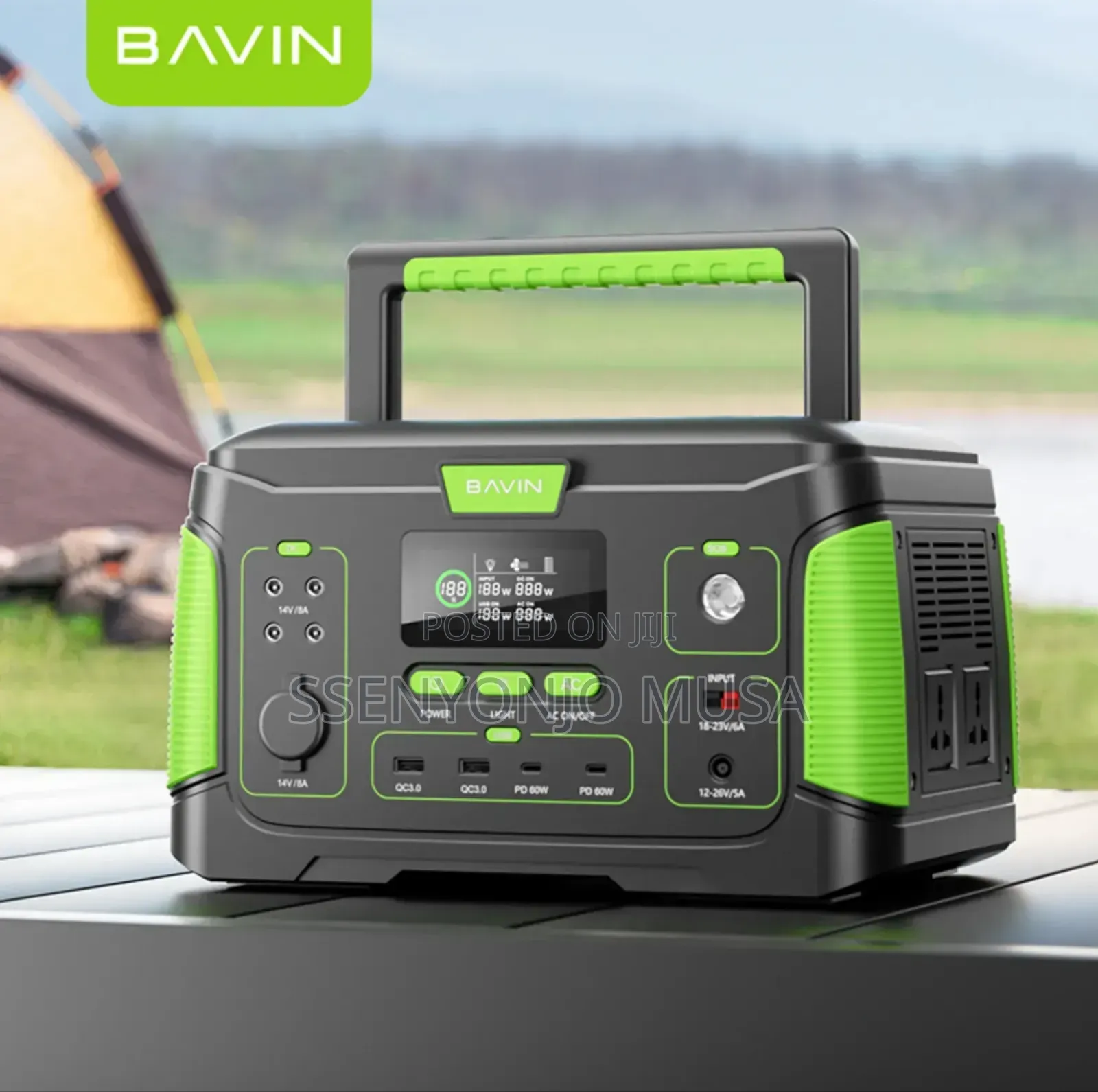 Bavin BST-650 Portable Power Station 650w – Outdoor Solar Generator.