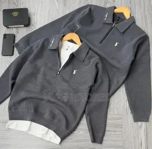 Plain Colored Zipped Sweaters Available