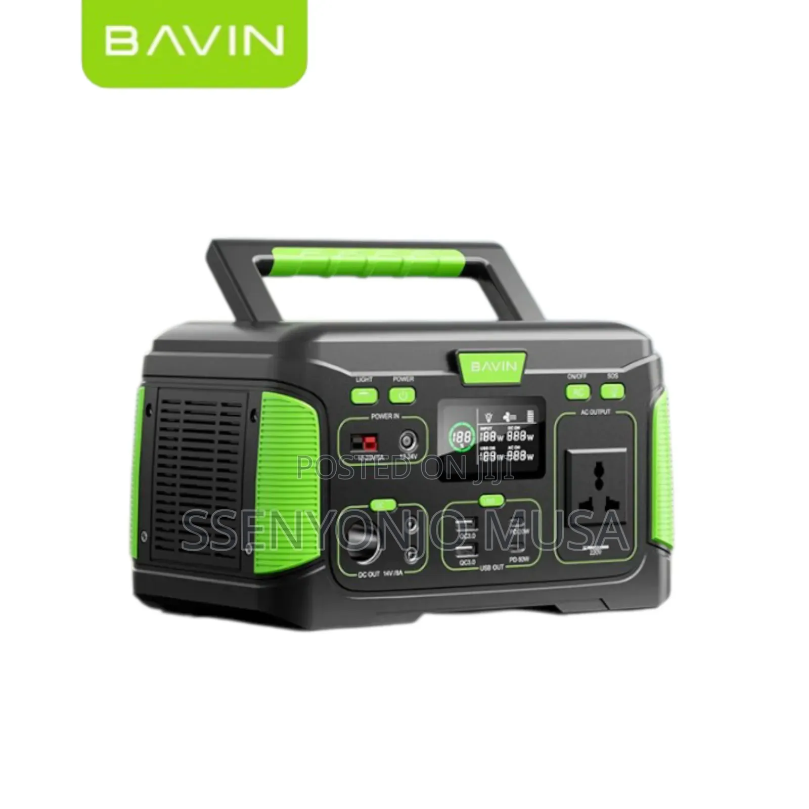 Bavin BST-650 Portable Power Station 650w – Outdoor Solar Generator.