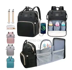 Multipurpose Mothercare Diaper Backpack With A Travel Basinet