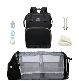 Multipurpose Mothercare Diaper Backpack With A Travel Basinet