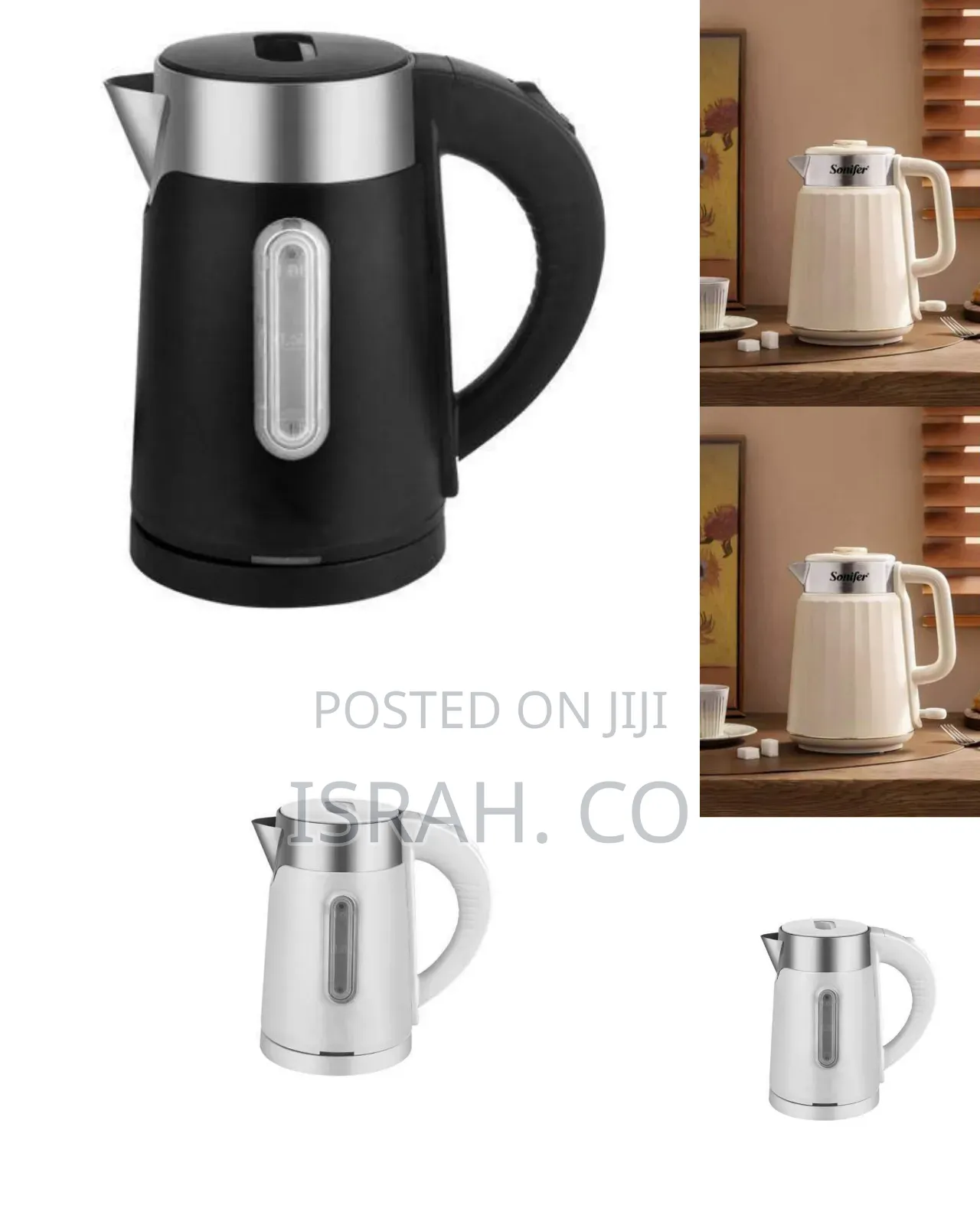 Modern Matte Black Electric Kettle