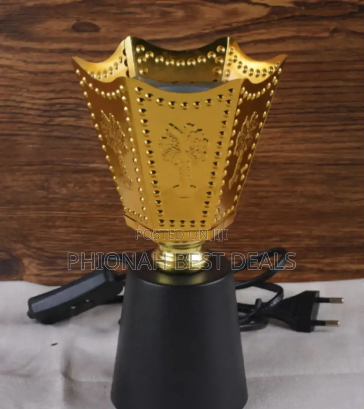Four Corner Golden Iron Incense Burner