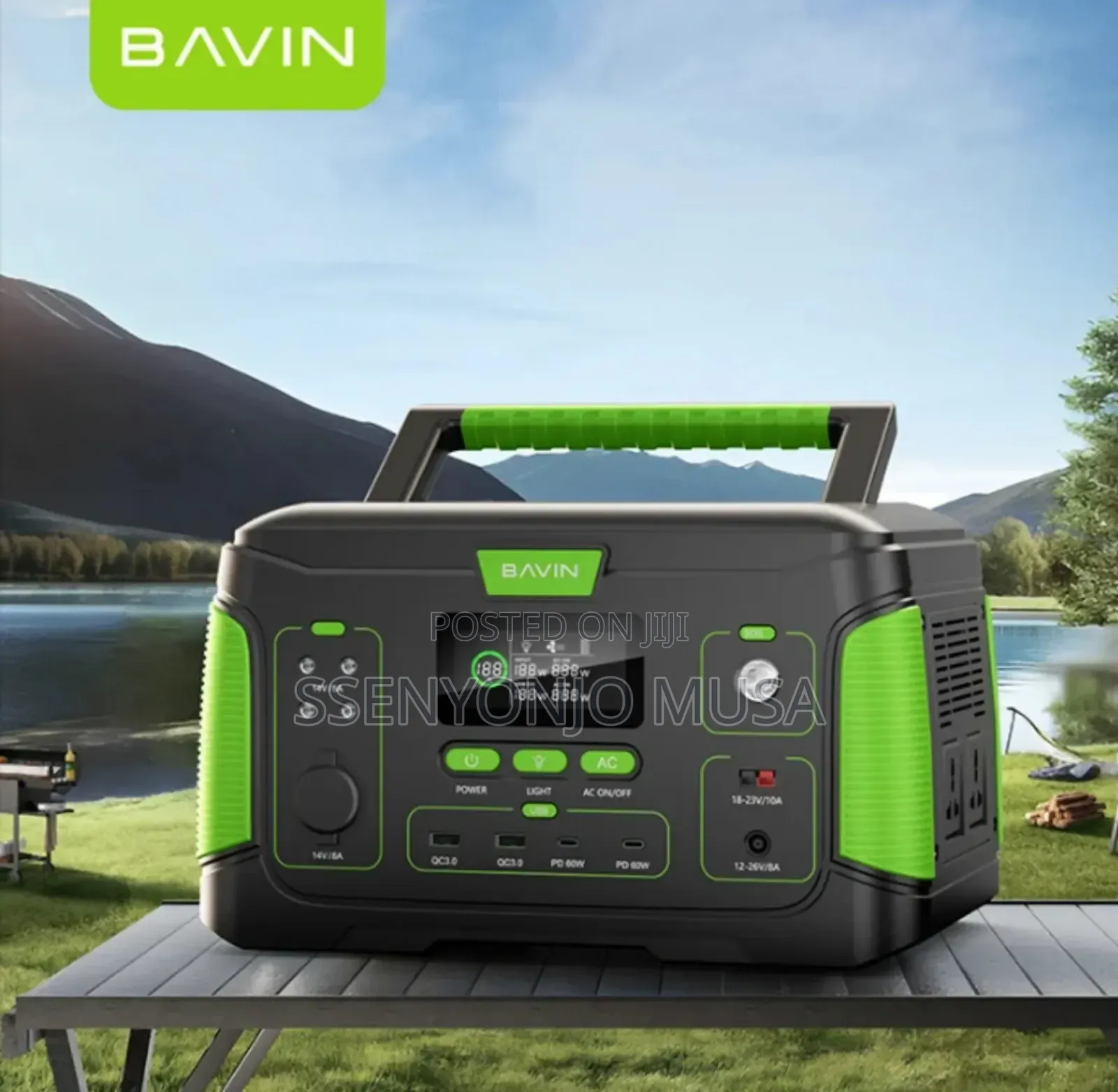 Bavin BST-1000 Portable Power Station 1000w –Charging Solar Generator
