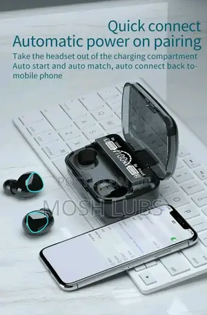 M10 Smart Boom Bass Sounds Earbuds With an Inbuilt Power Bank