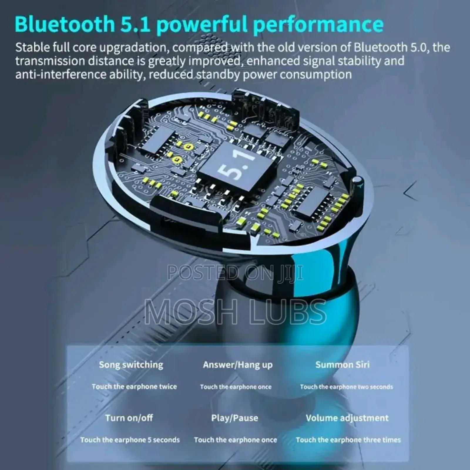M10 Smart Boom Bass Sounds Earbuds With an Inbuilt Power Bank