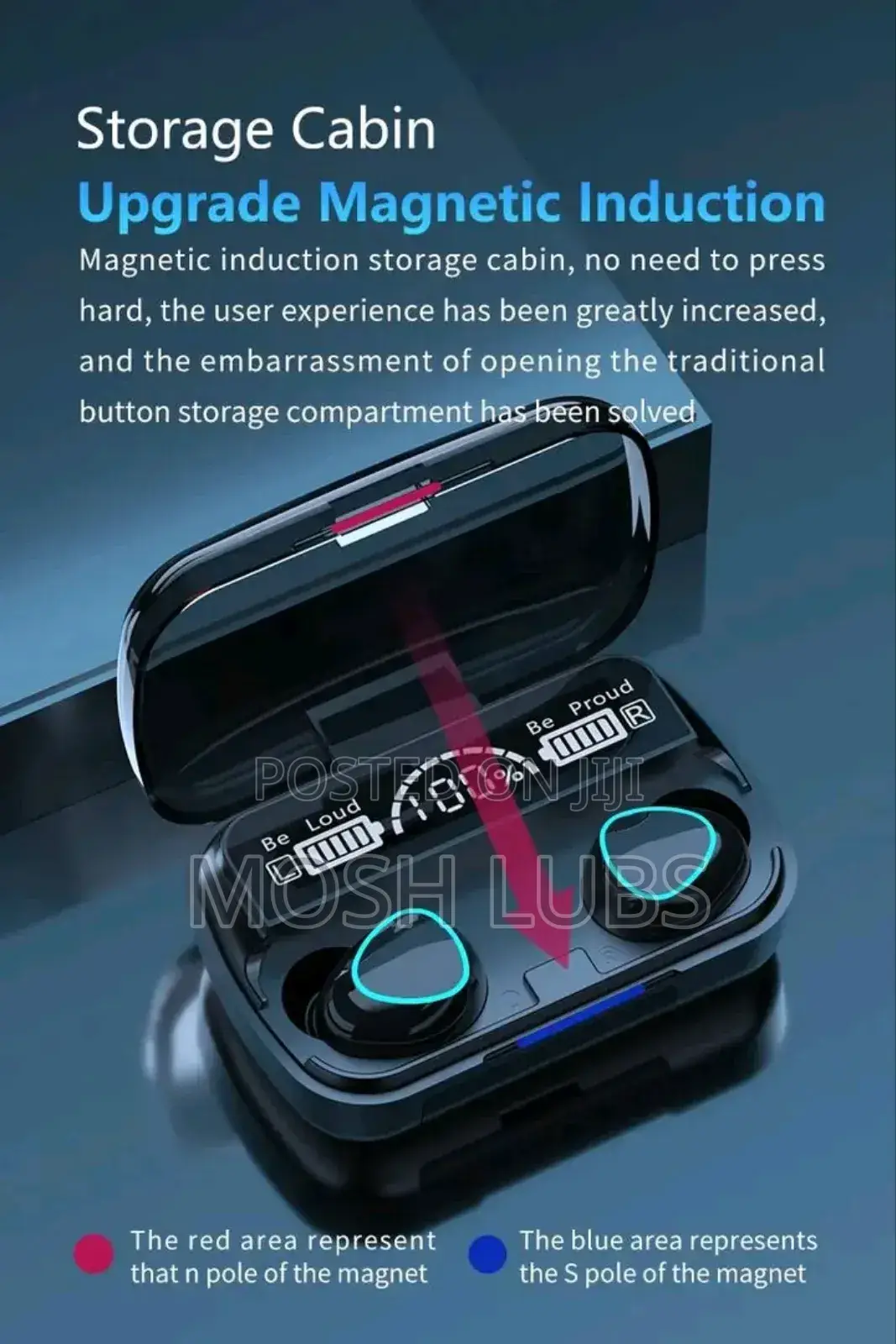 M10 Smart Boom Bass Sounds Earbuds With an Inbuilt Power Bank