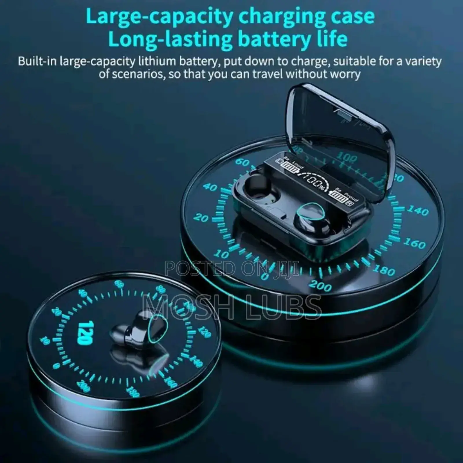 M10 Smart Boom Bass Sounds Earbuds With an Inbuilt Power Bank