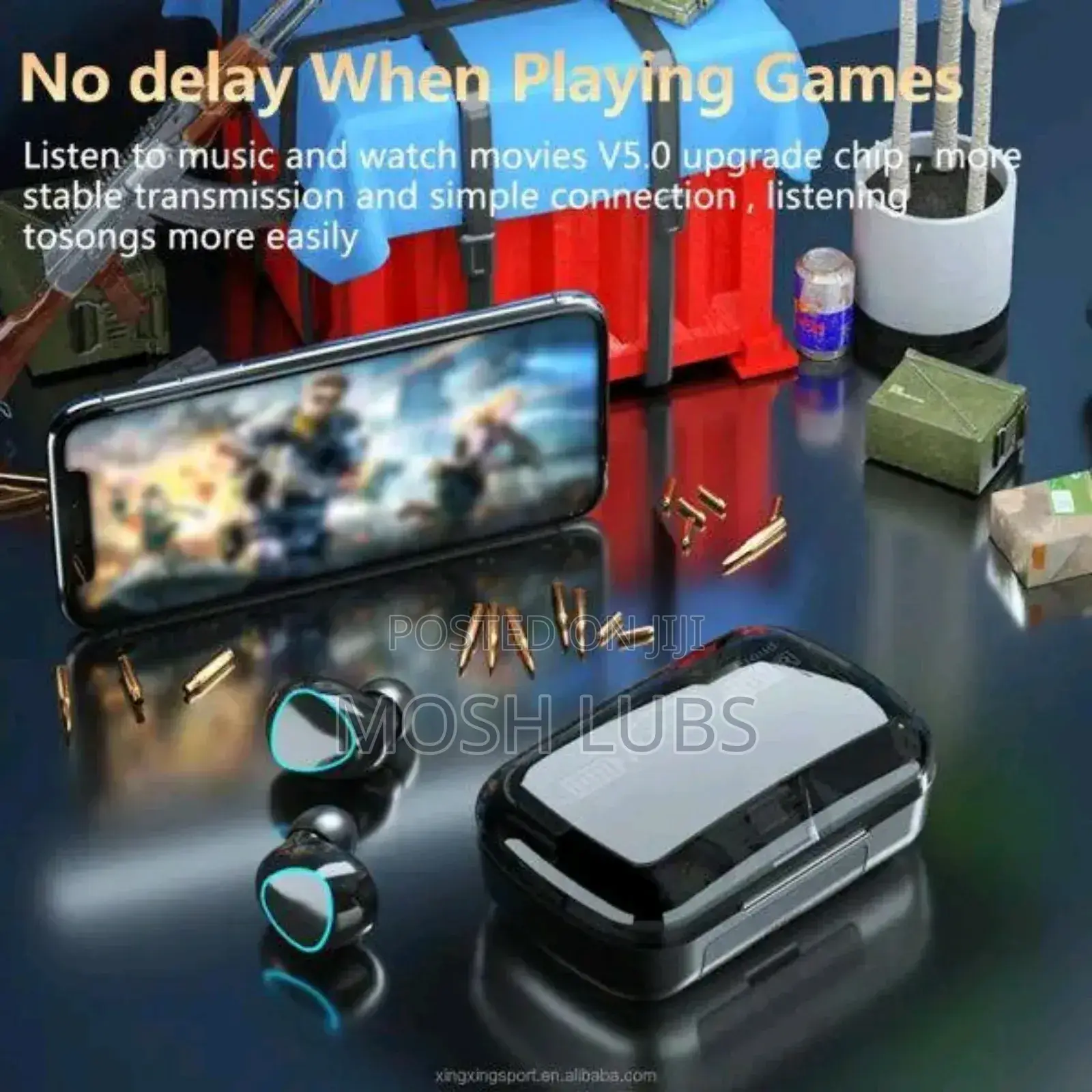 M10 Smart Boom Bass Sounds Earbuds With an Inbuilt Power Bank