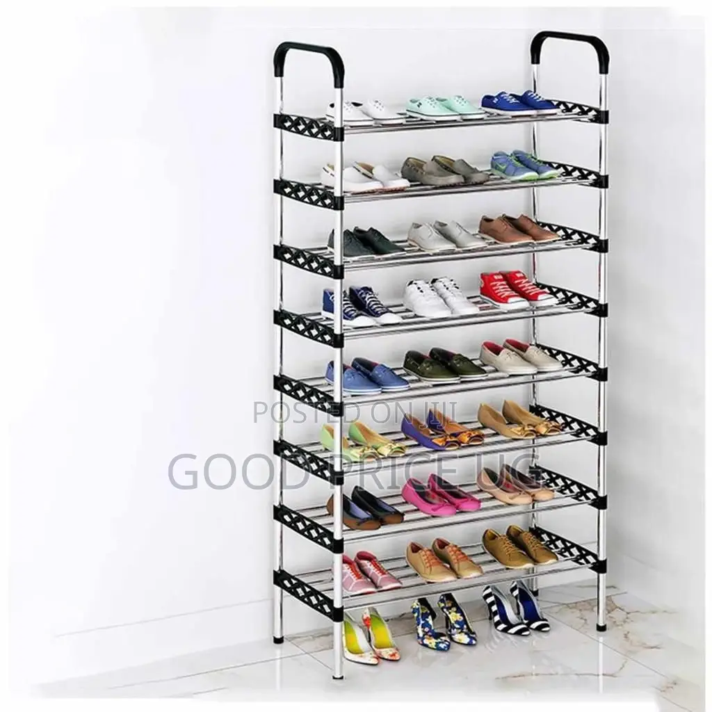 Stainless Steel 8-Layer Multi-Tier Shoe Rack