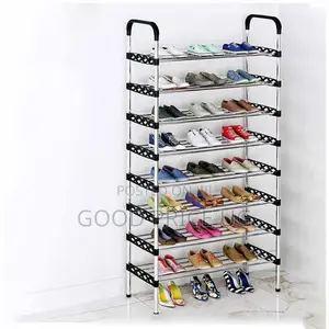 Stainless Steel 8-Layer Multi-Tier Shoe Rack