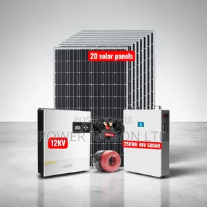25kwh Lithium Solar System Full Kit(25kwh 500ah48v 12kva 48v Hybrid)