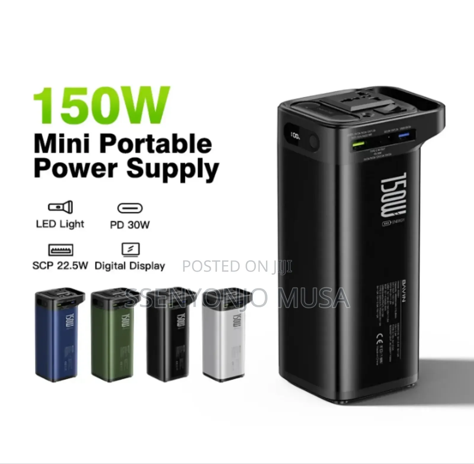 Bavin Portable Power Station 150w 48,000mah –Ac Multi-Output Charging