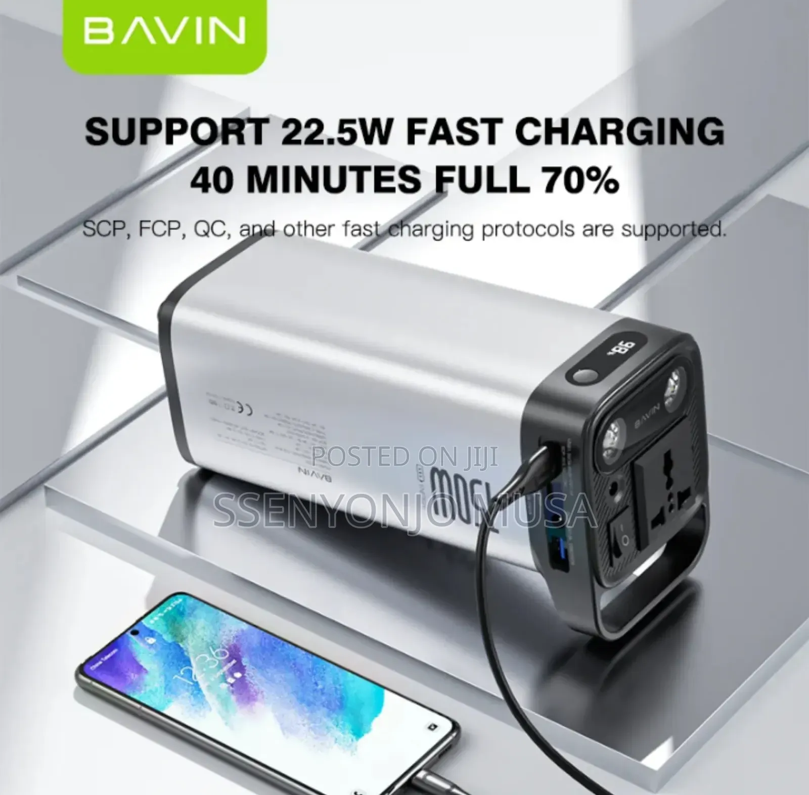 Bavin Portable Power Station 150w 48,000mah –Ac Multi-Output Charging
