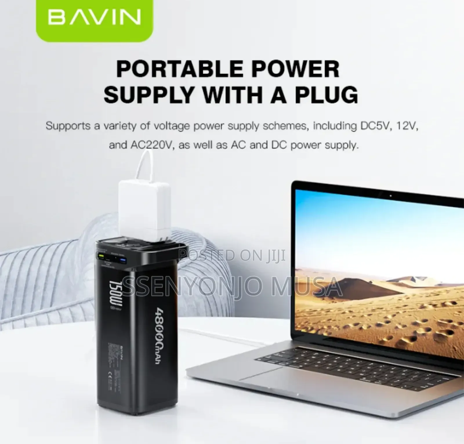 Bavin Portable Power Station 150w 48,000mah –Ac Multi-Output Charging