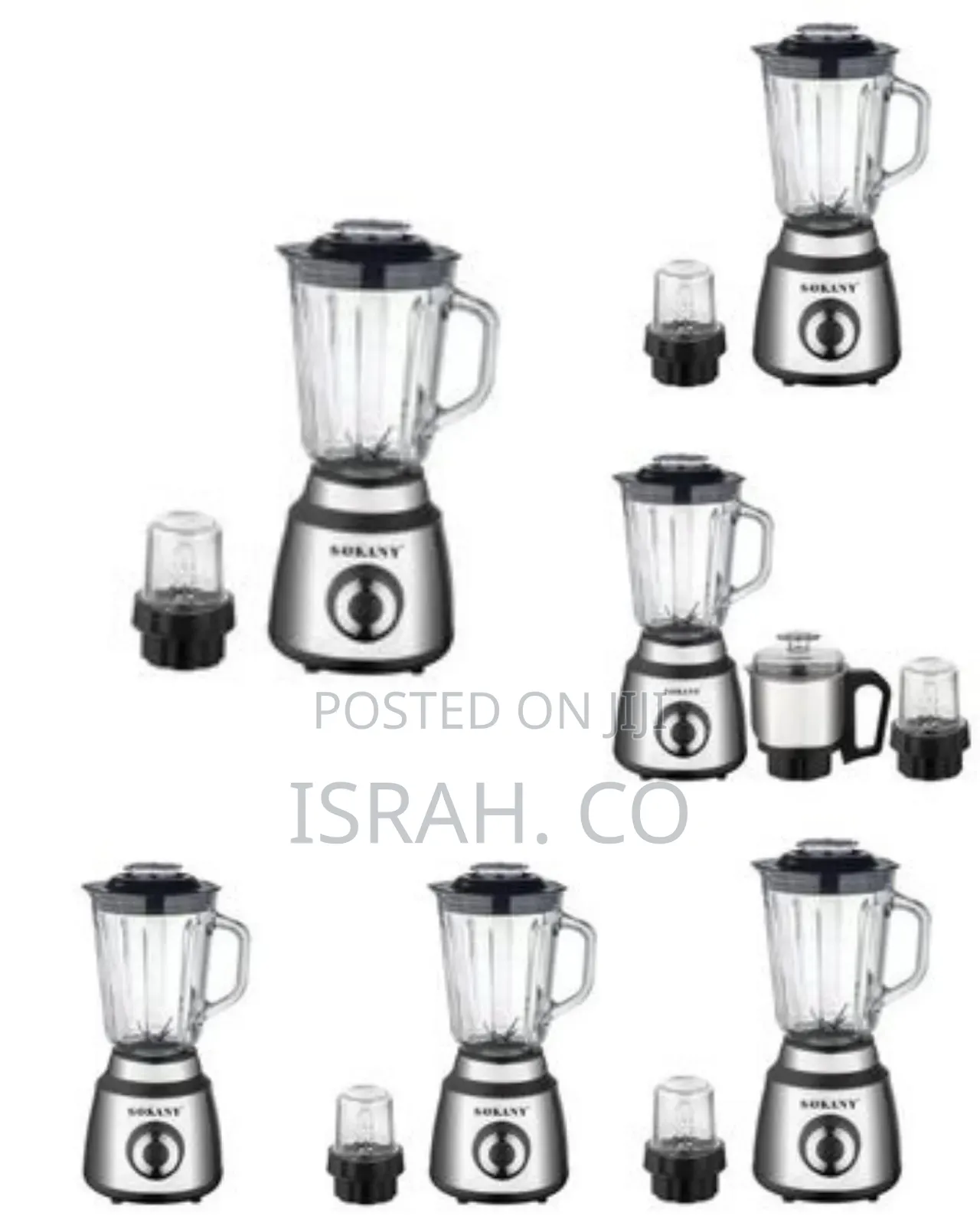 Sokany 2-in-1 Juice Extractor and Blender/Grinder - Multicolor
