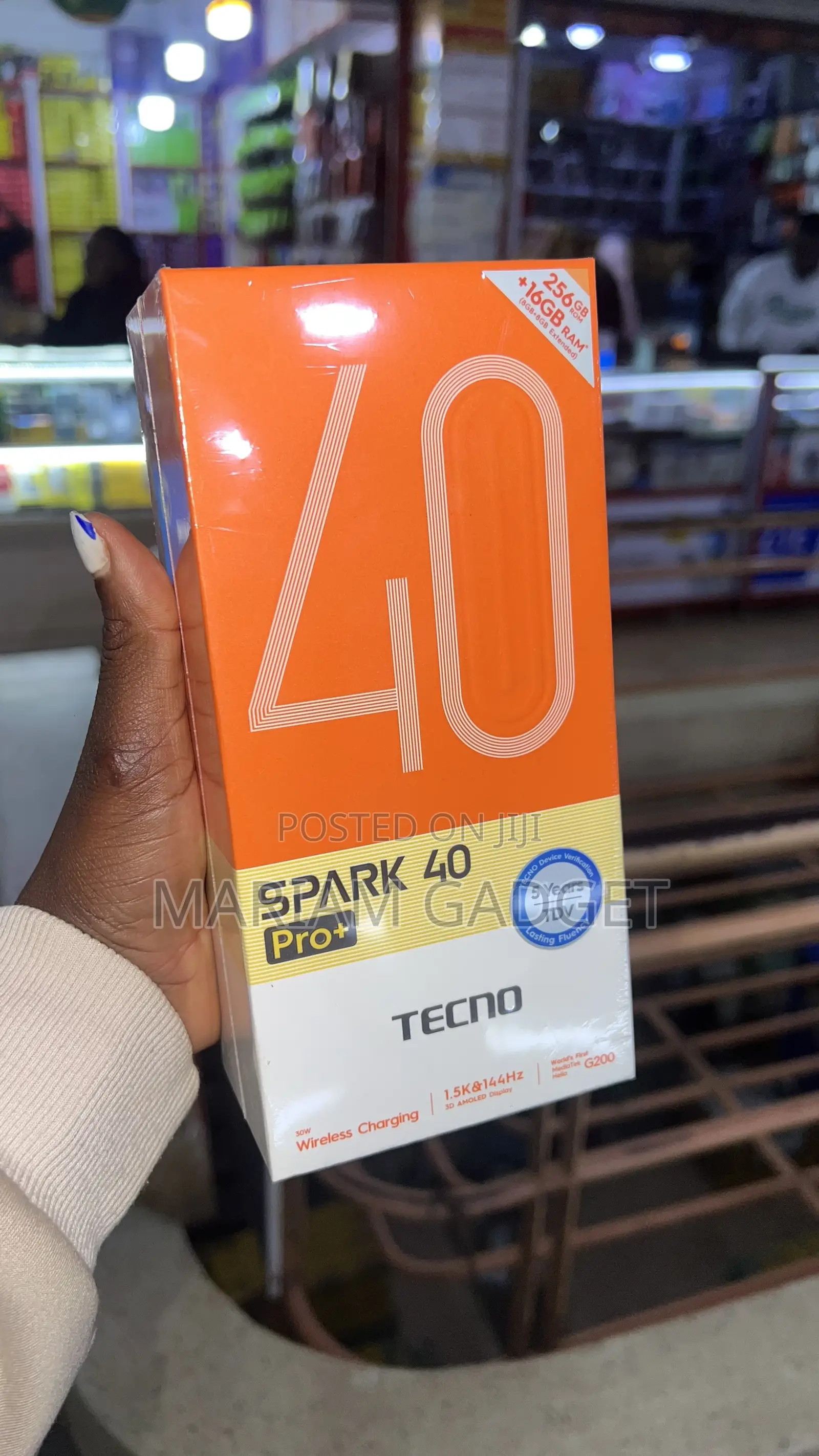 New Tecno Spark 40 Pro+ 256 GB Black