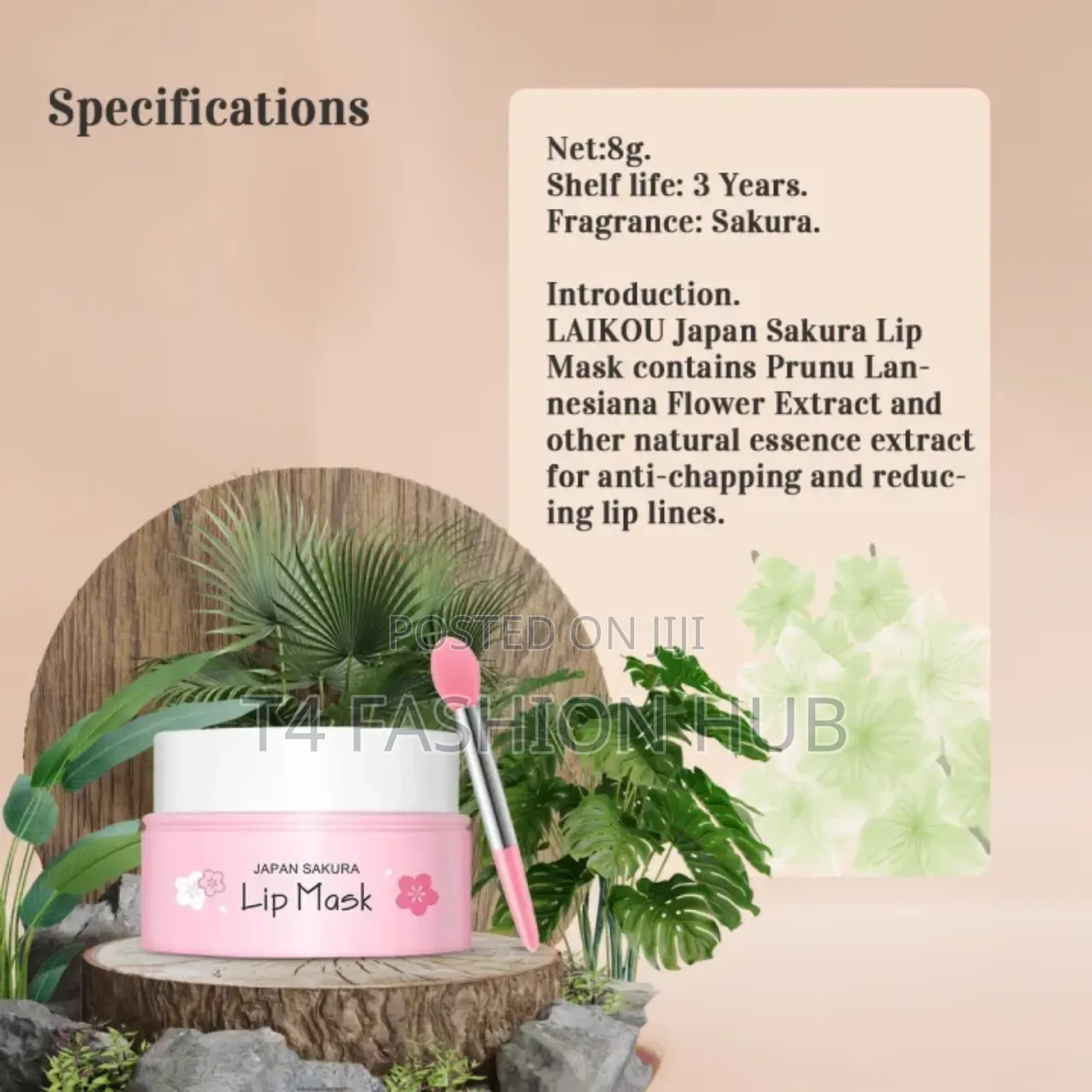 Laikou Sakura Sleeping Lip Mask – 8gm