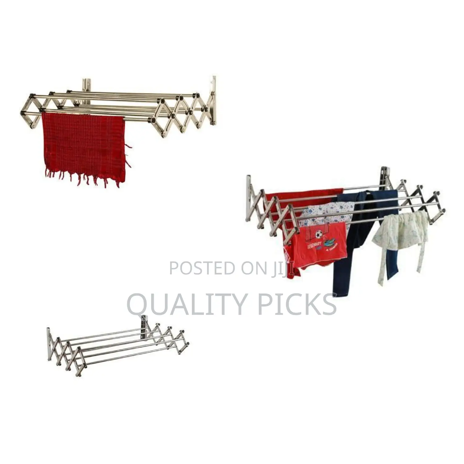 Stainless Steel Wall Mounted Metallic Cloth Dryer Stand