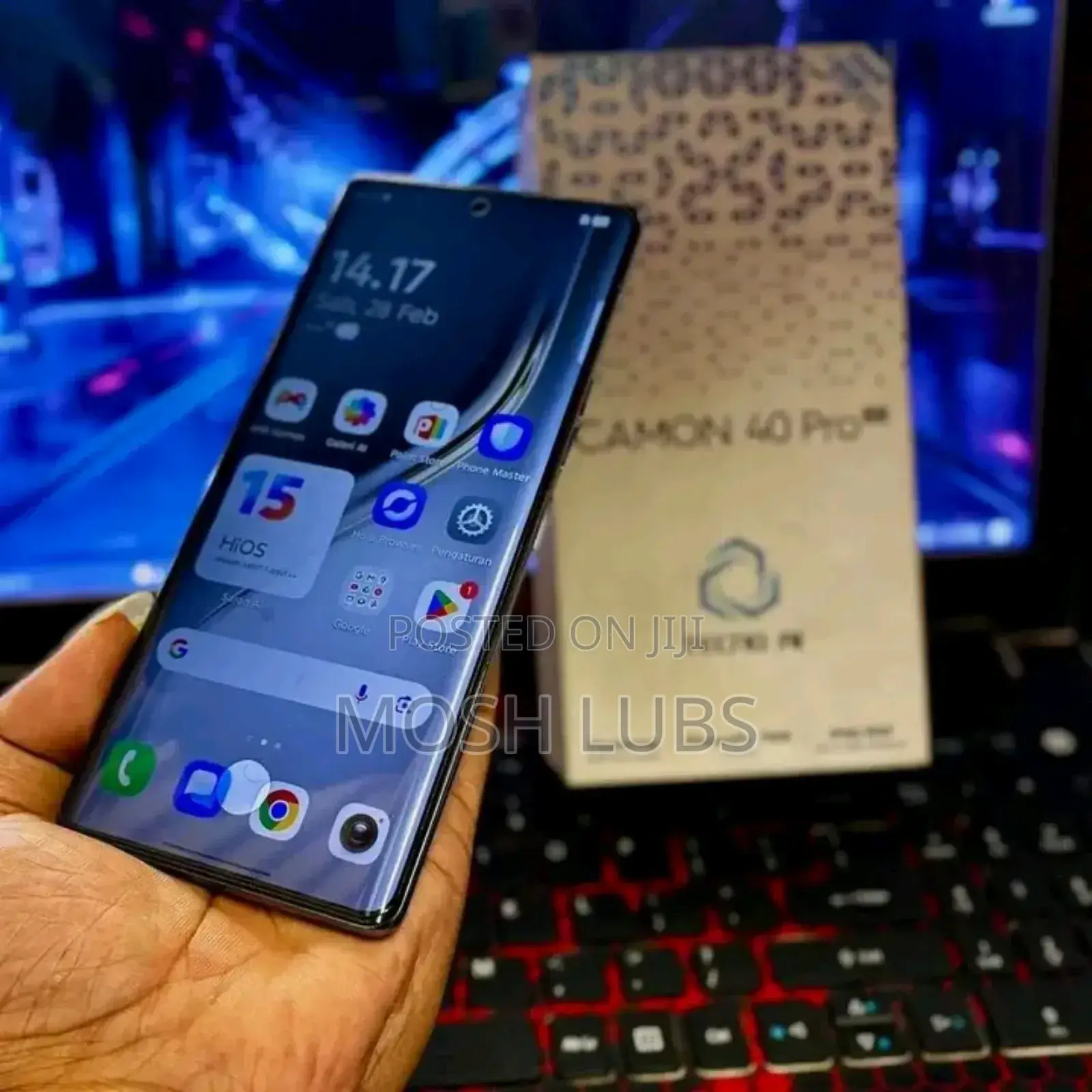 New Tecno Camon 40 Pro 4G 256 GB Black