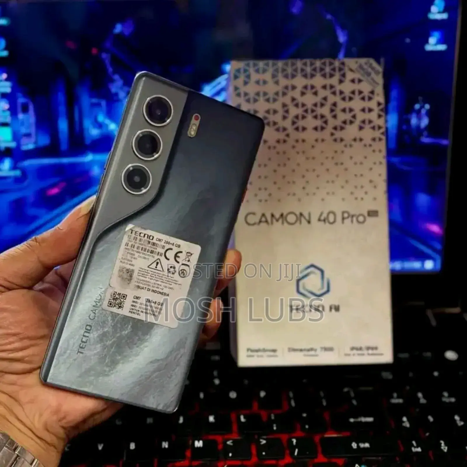 New Tecno Camon 40 Pro 4G 256 GB Black