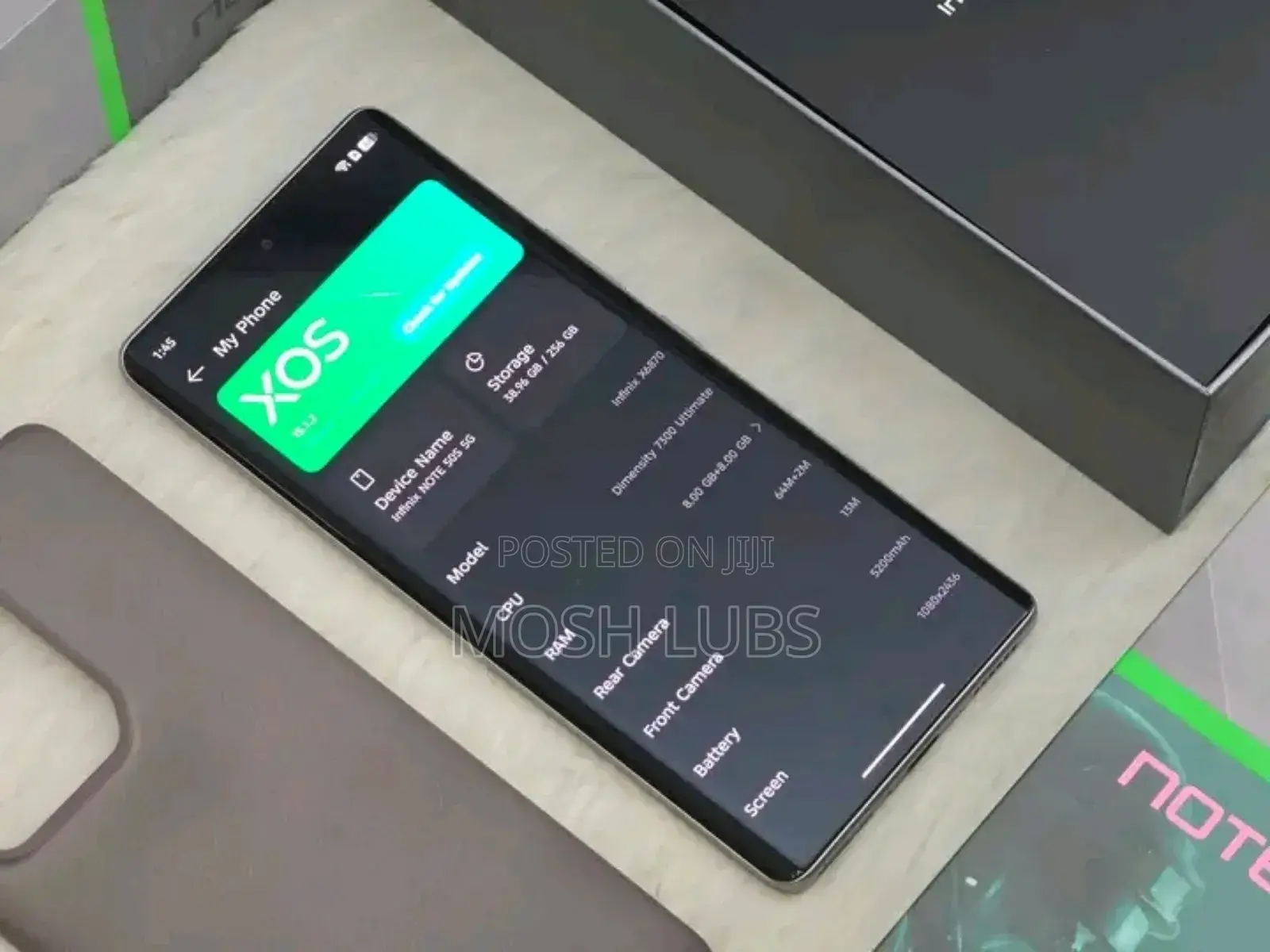New Infinix Note 50s 256 GB Gold