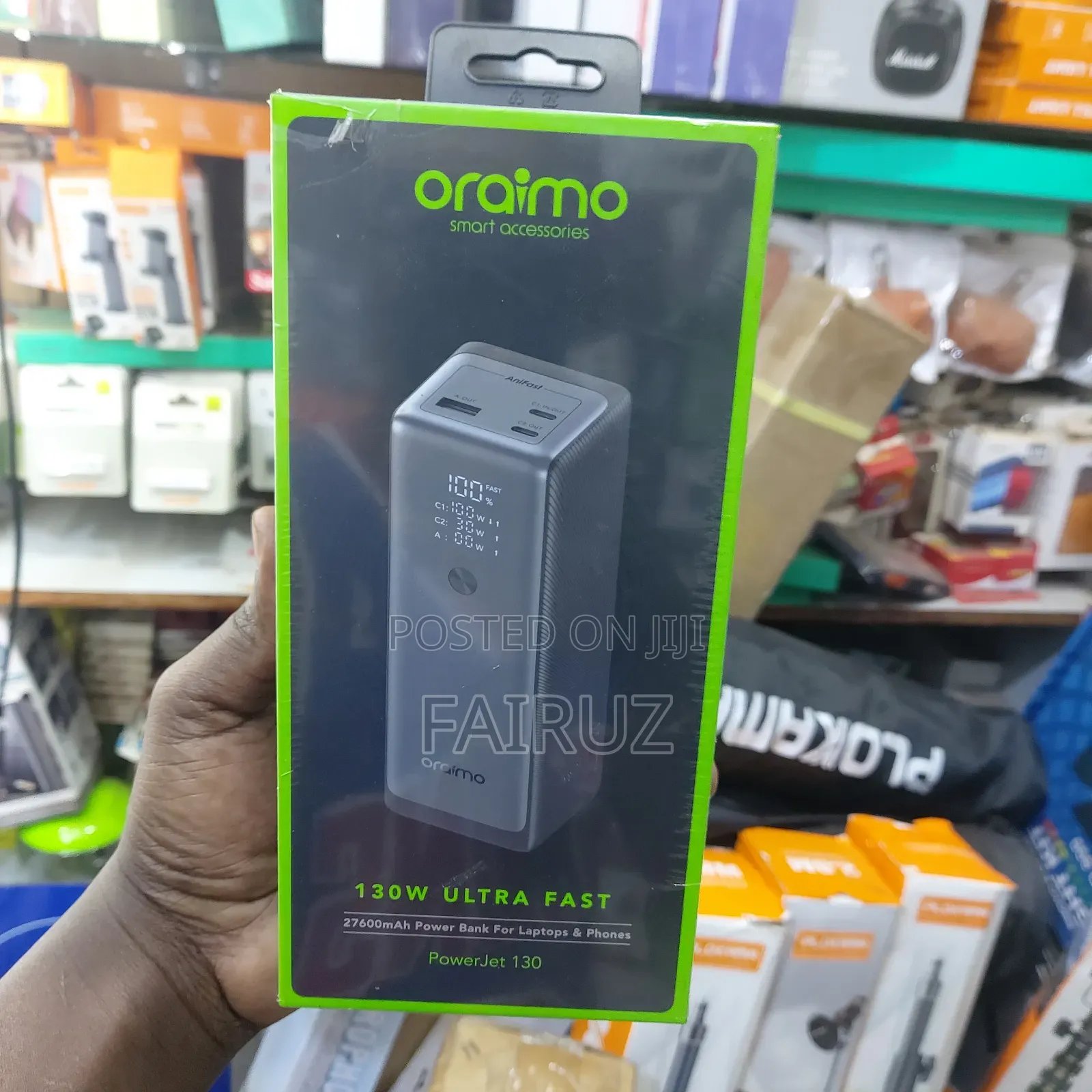 27600mah Oraimo Battery Pack Power Bank 130w