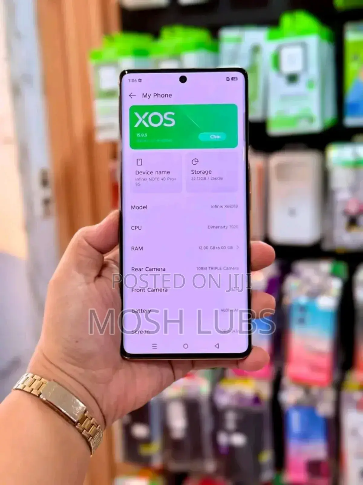 New Infinix Note 40 Pro 256 GB Green