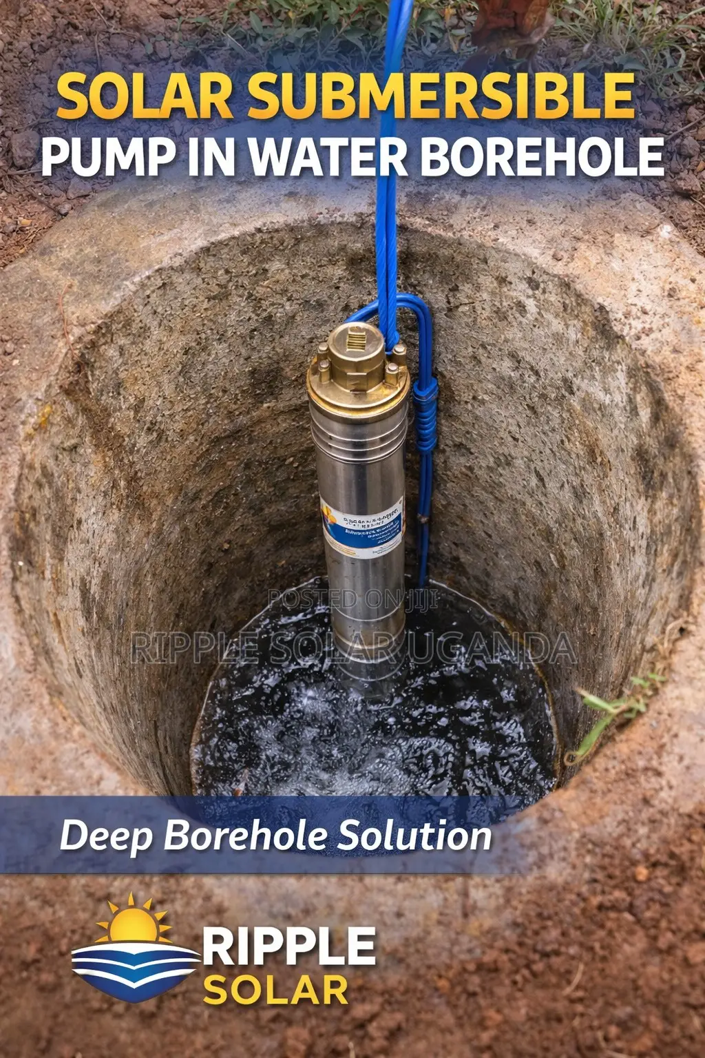 1.5kw Solar Borehole Pump 192v High Pressure Deep Well Irrigation
