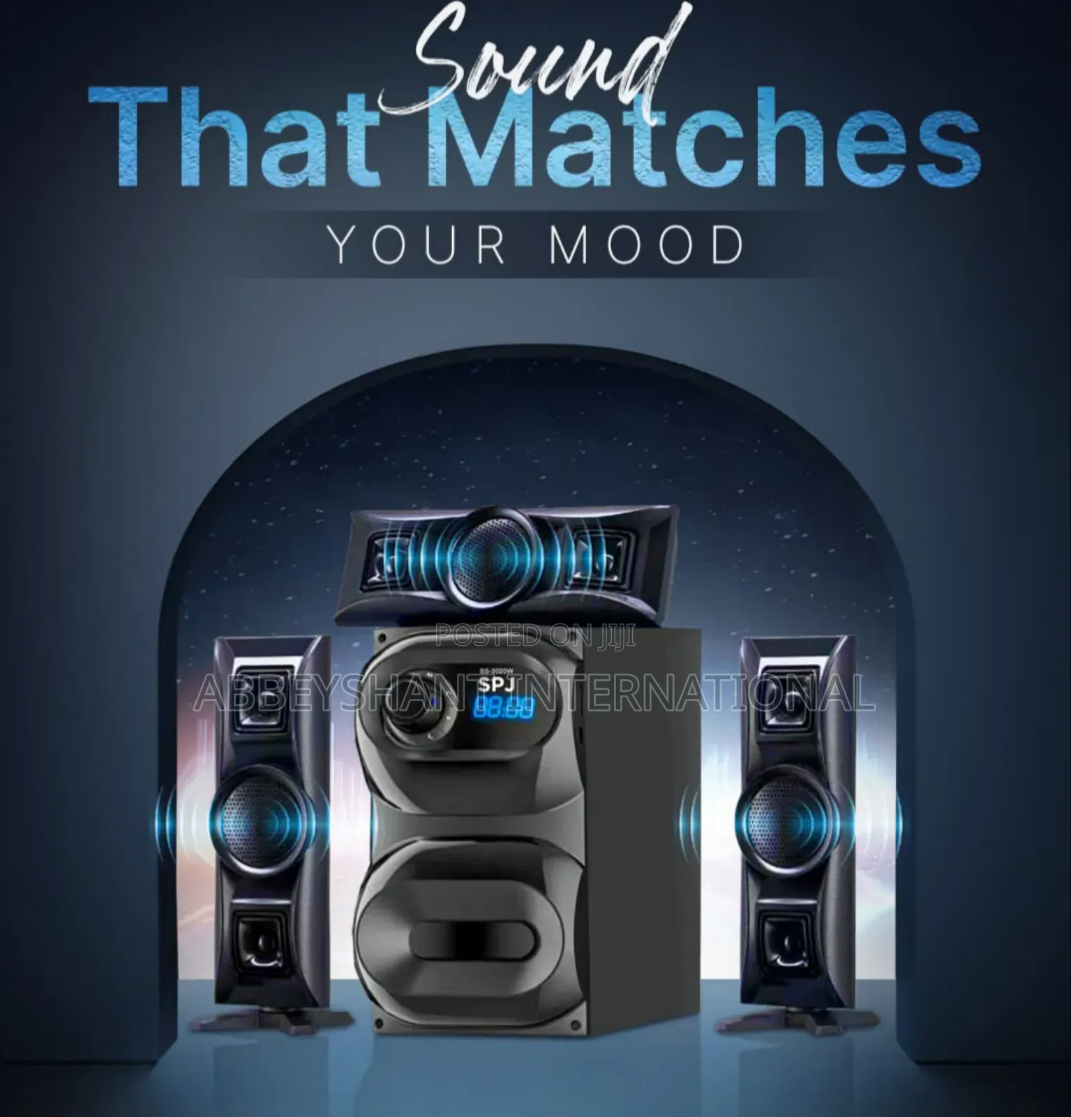 SPJ 3.1 Channel Multimedia Speaker System/Subwoofer Satellite Speaker