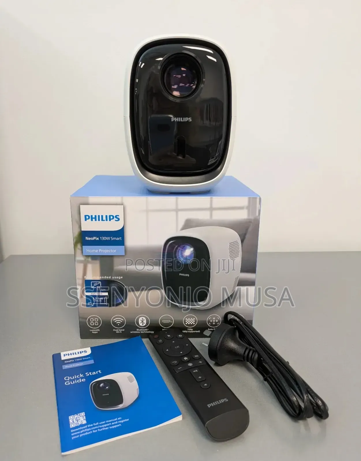 Philips Neopix 130c Hd Projector – 720p Smart Home Theater With Wi-fi