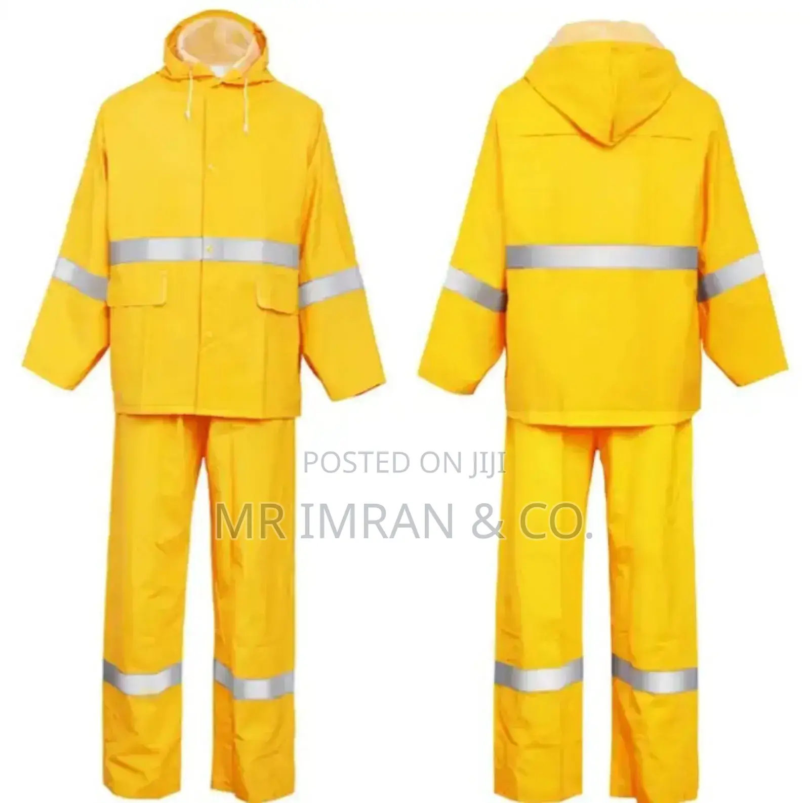 High-visibility Yellow Pvc Waterproof Rain Suit