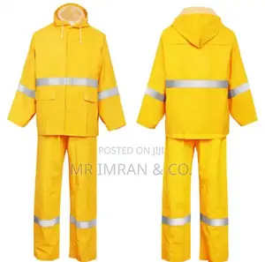 High-visibility Yellow Pvc Waterproof Rain Suit