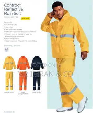 Two-piece Waterproof Reflective Rain Suit