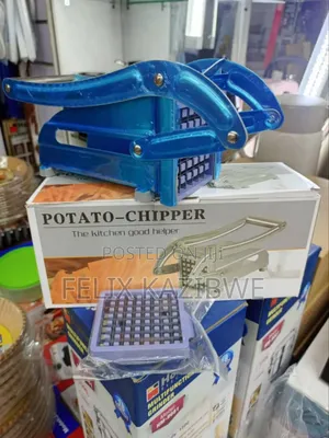 Stainless 2 Blades Potato Chipper Slicer Chip Cutter Chopper .
