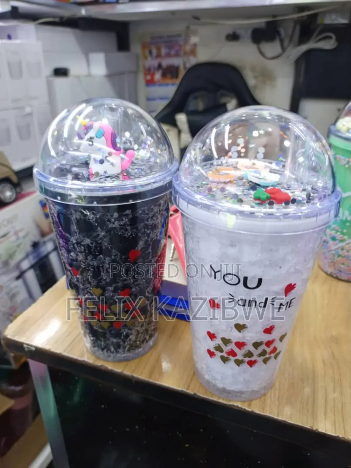 2-Layer Ice Cream Cap Drinking Bottle Cup