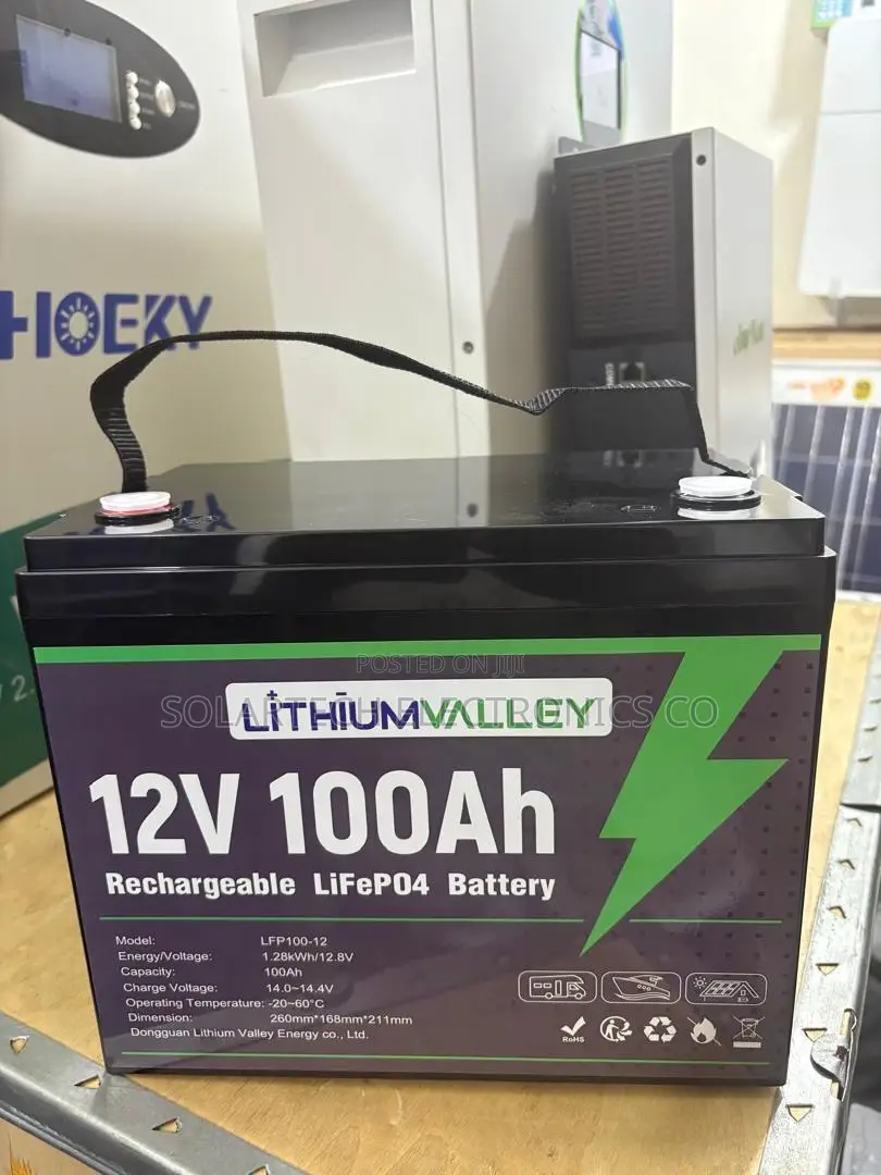 Lithium Valley 100ah Deep Cycle Solar Battery