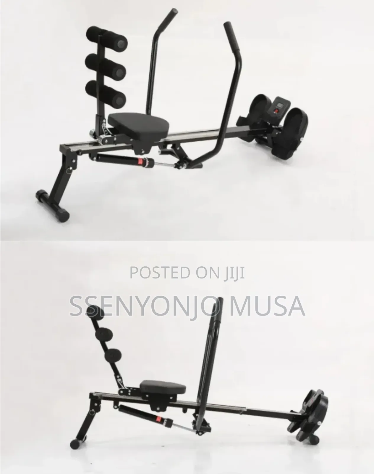 Rowing Machine Compact Hydraulic Folding Home Fitness Trainer